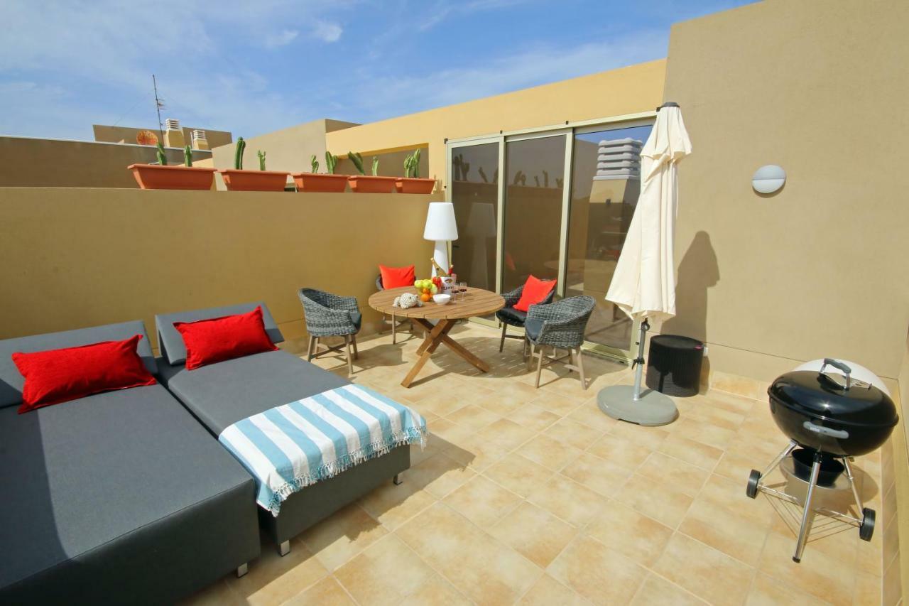 Apartamento La Perla By Rentmedano Superb Luxury Duplex, Private Roof Terrace, Ocean View, Pool, Wifi And Parking El Médano Exterior foto